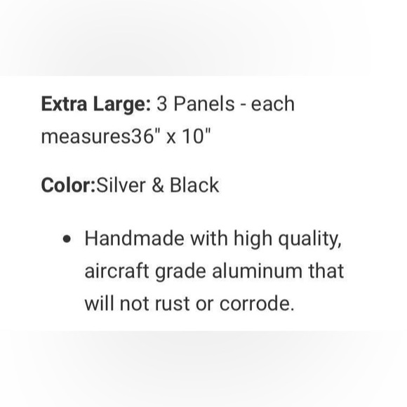 New in box Trifecta Modern Metal Wall Art Extra Large 3 Piece Set W Papers - Picture 4 of 6